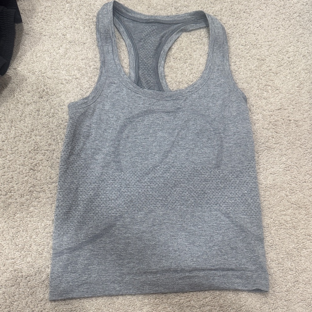 Gray Women's Racerback Tank Top
